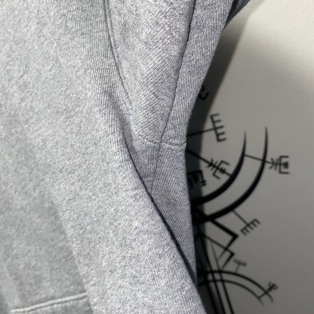 Nike Air Jordan Flight Fleece Pull Over Hoodie Gray Small - Picture 7 of 11